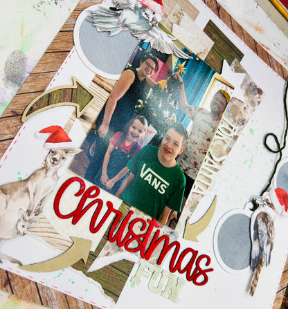 Aussie Super Weekend Class 1 Kit - Aussie Christmas Scrapbook Layout Class with Naomi-Jon Redshaw - Friday 29 November 2024