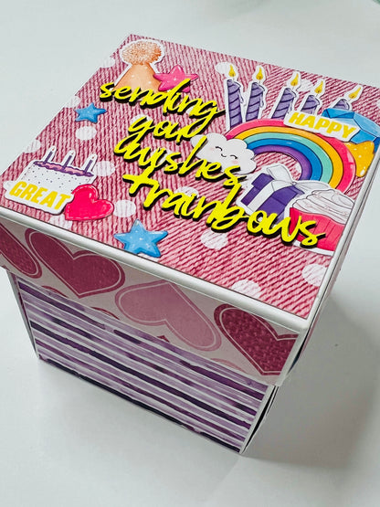 Unicorn Exploding Box Card - Scrapbox Week Thursday Night Card-Along Card Kit by Naomi-Jon Redshaw - 2 July 2026