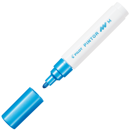 Pilot Pintor Paint Marker - Medium 1.4mm - Metallic Blue