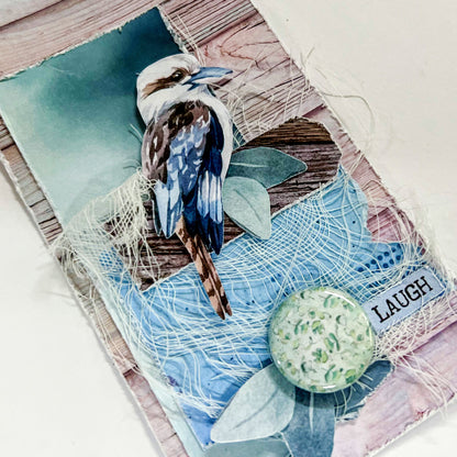Aussie Grunge Kookaburra Creative Builder Tag Class Kit