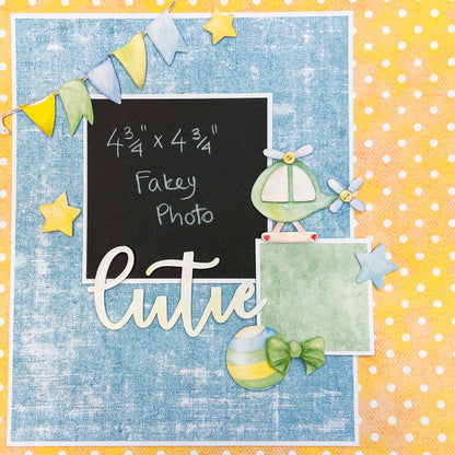 Baby Baby Scrapbook Layout - Little People Super Weekend Class 3 - Friday 12 July 2024