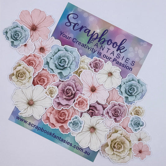 Beautiful Family Colour-Cuts - Flowers (over 25 pieces) 20922