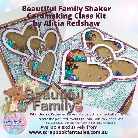 Beautiful Family Shaker Card Friday Night Scrap-Along Kit - 28 April 2023