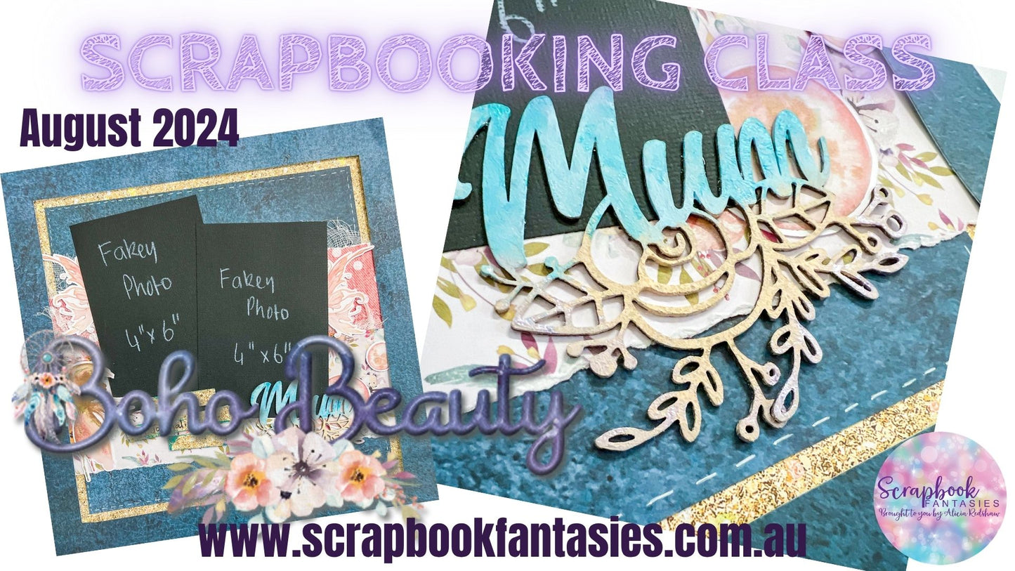 Beautiful Mum Layout Friday Night Scrap-Along Kit - 2 August 2024
