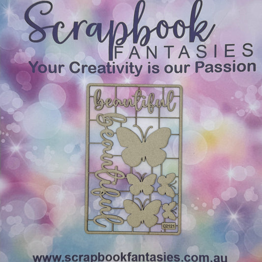 Chippie-Cuts Grey 1.2mm Chipboard 3.5"x5.5" - Beautiful (7 pieces) C2121