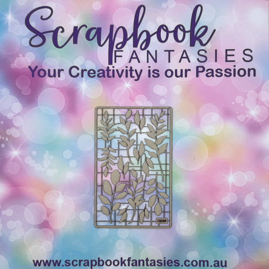 Chippie-Cuts Grey 1.2mm Chipboard 3.5"x5.5" - Leaf Sprigs (13 pieces) C2096