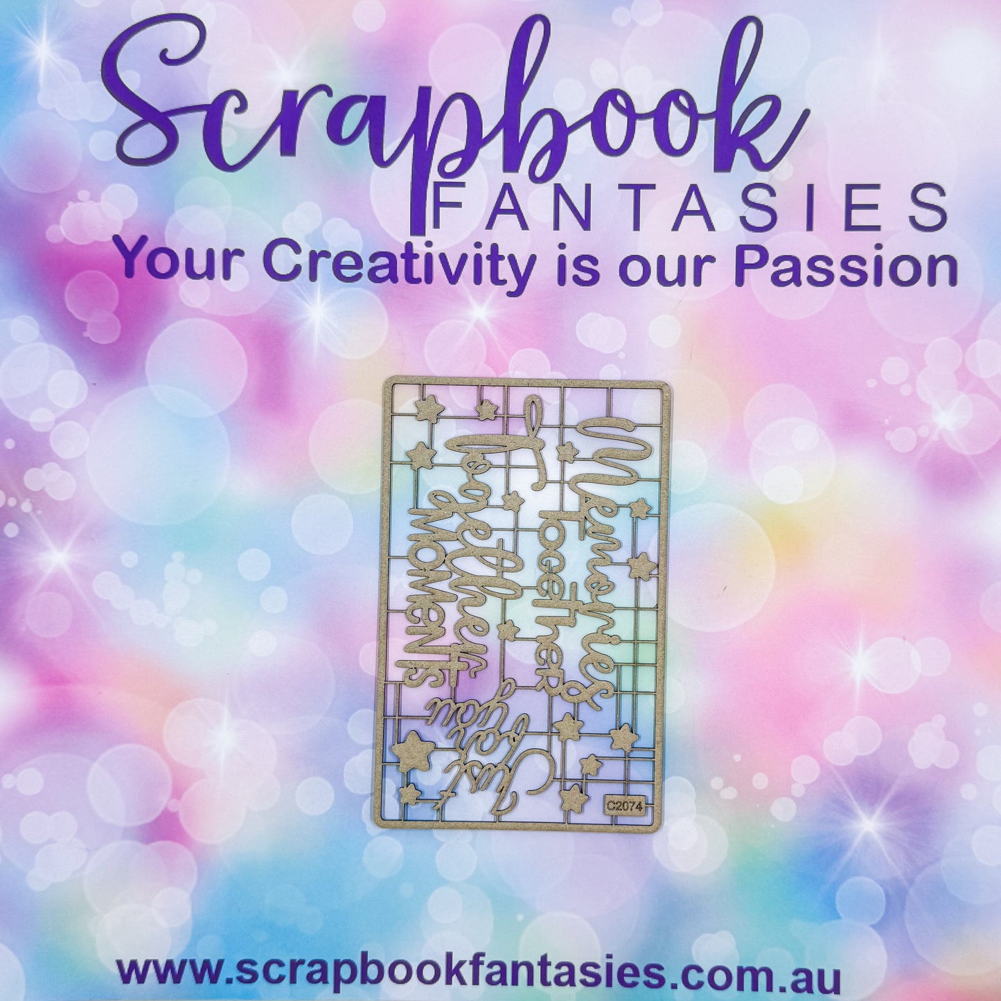 Chippie-Cuts Grey 1.2mm Chipboard 3.5"x5.5" - Memories Together (17 pieces) C2074