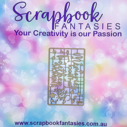 Chippie-Cuts Grey 1.2mm Chipboard 3.5"x5.5" - Memories Together (17 pieces) C2074