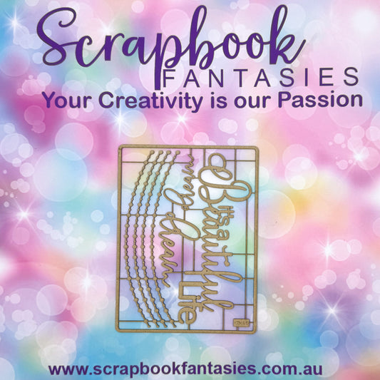 Chippie-Cuts Grey 1.2mm Chipboard 4.5"x6" - Beautiful Life (7 pieces) C3091