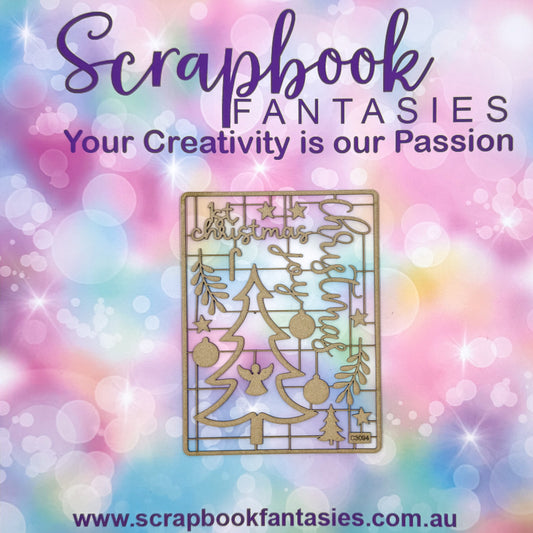 Chippie-Cuts Grey 1.2mm Chipboard 4.5"x6" - Christmas (16 pieces) C3094