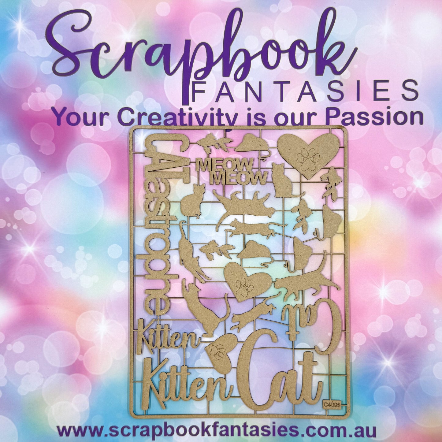 Chippie-Cuts Grey 1.2mm Chipboard 6"x8" - Catastrophe (25 pieces) C4095