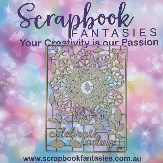 Chippie-Cuts Grey 1.2mm Chipboard 6"x8" - Celebrate Today (15 pieces) C4171