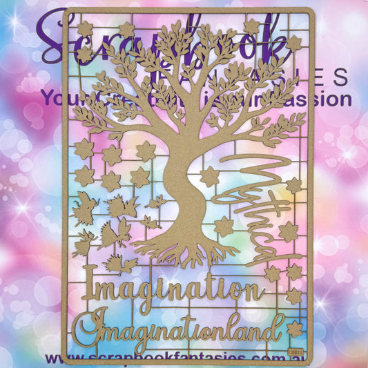 Chippie-Cuts Grey 1.2mm Chipboard 8.25"x11.75" - Fairy Tree (29 pieces) C5012