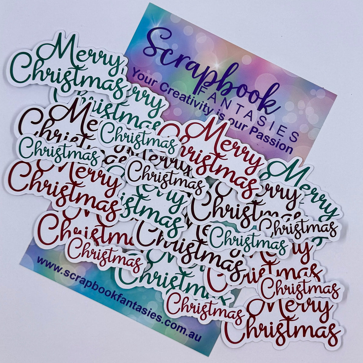 Christmas Crew Colour-Cuts - Merry Christmas 12 (over 20 pieces) 20984