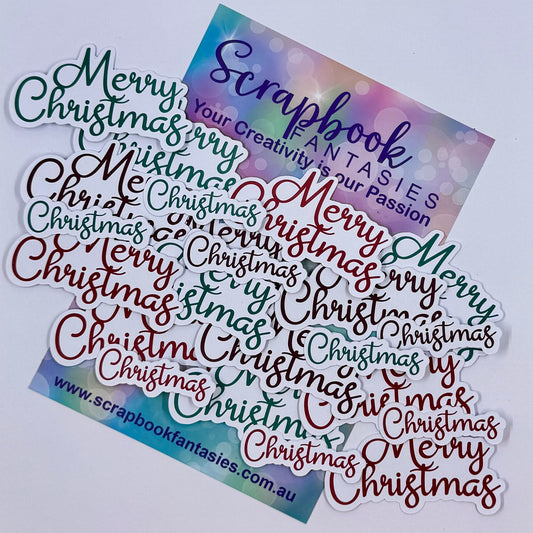 Christmas Crew Colour-Cuts - Merry Christmas 12 (over 20 pieces) 20984