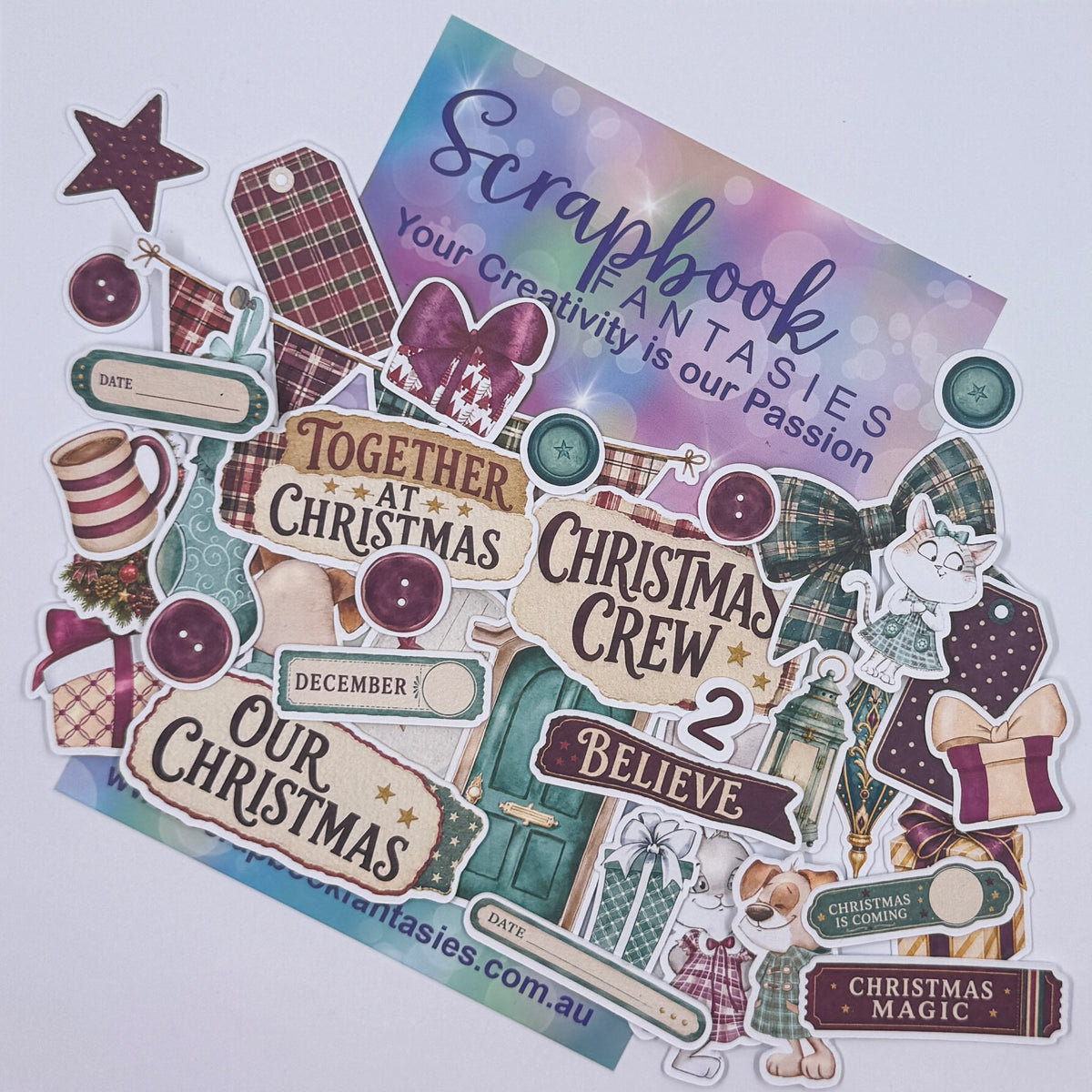 Christmas Crew Colour-Cuts - Sampler 2 (over 35 pieces) 20973