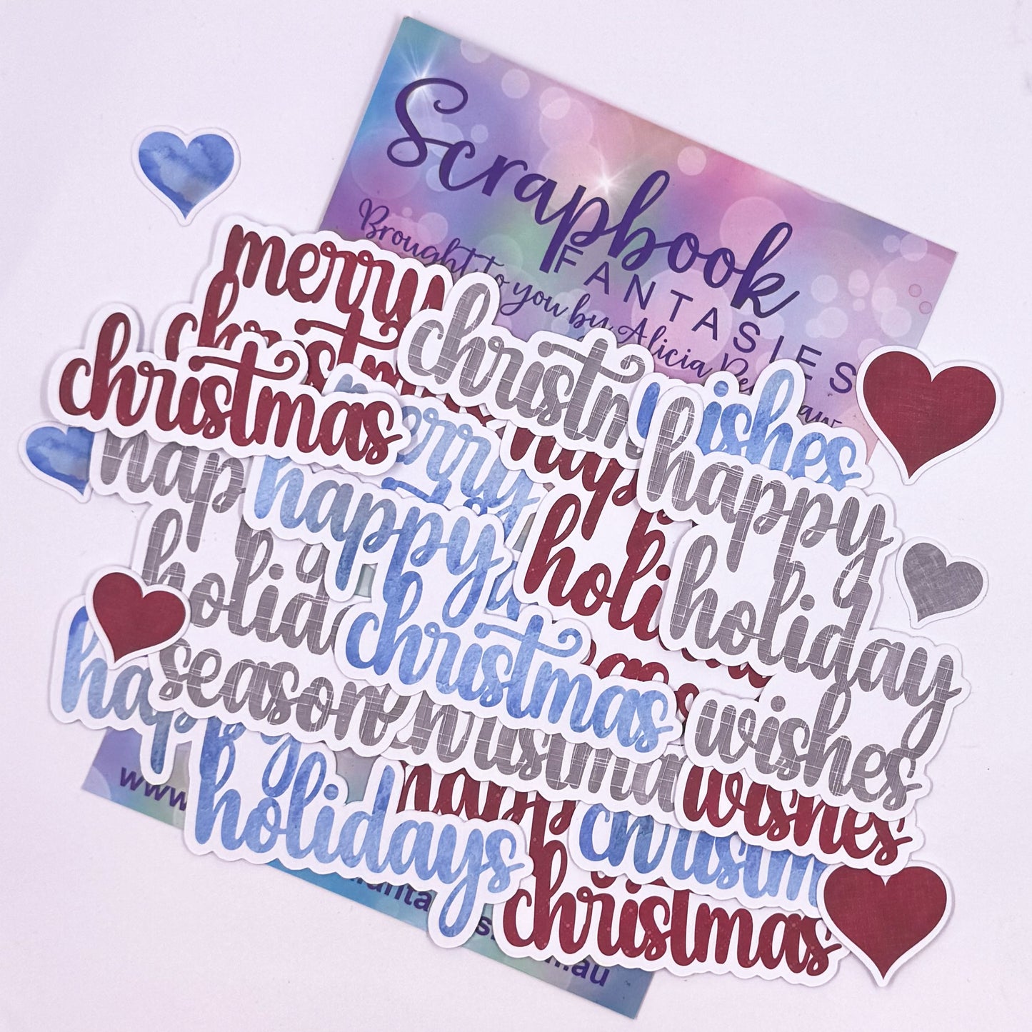 Christmasland Words Colour-Cuts (21 pieces)