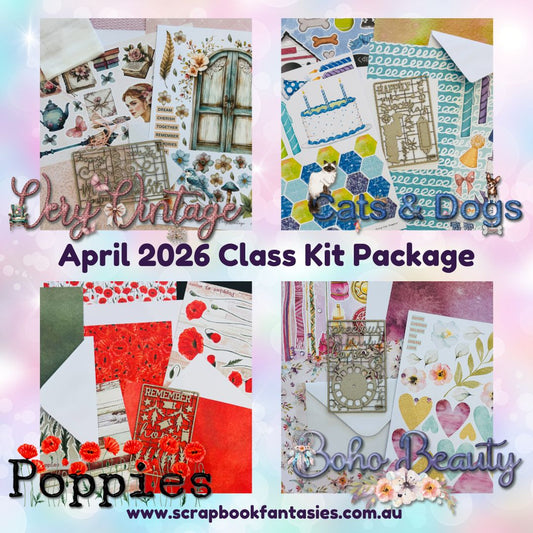 Class Kits Package for Live Classes April 2026 with Alicia Redshaw (Weeks 15, 16, 17 & 18)
