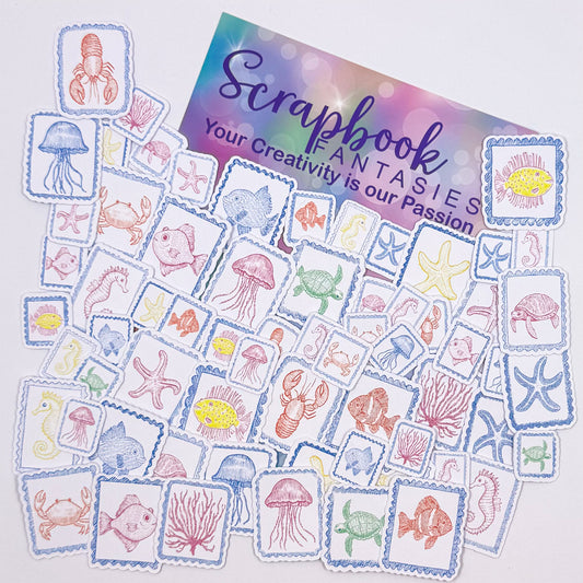 Colour-Cuts - Beach Stamps (over 60 pieces) 20703