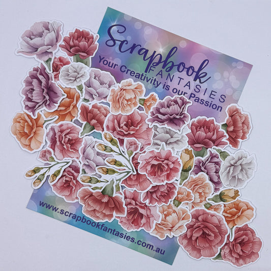 Colour-Cuts - Carnations (over 35 pieces) 20830