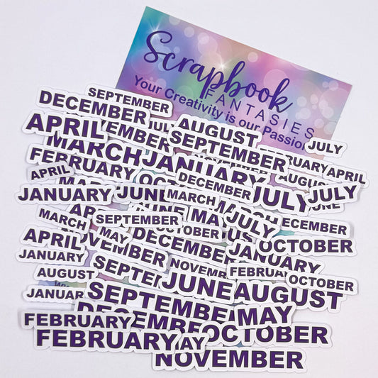 Colour-Cuts - Months - Purple - 3 sizes (36 pieces) 20688