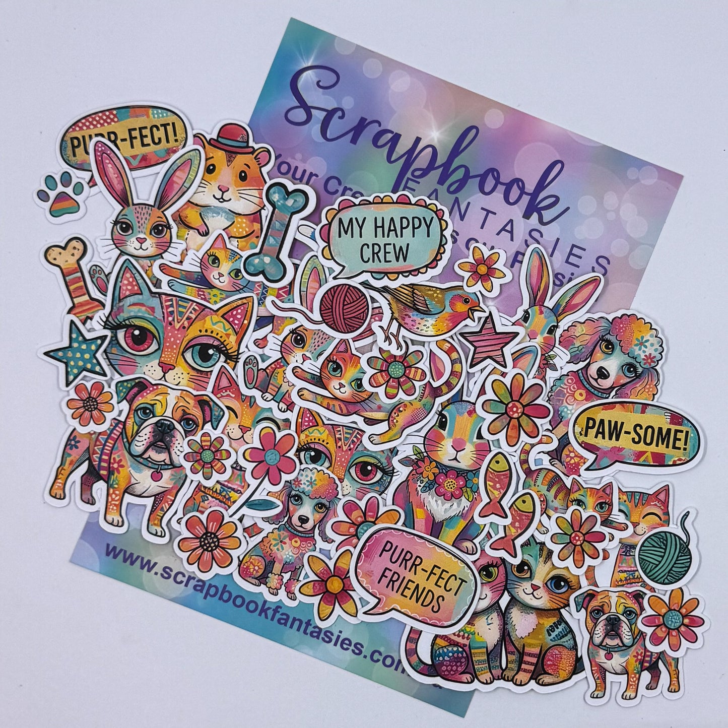 Colour-Cuts - Rainbow Pets 2 (over 40 pieces) 20836