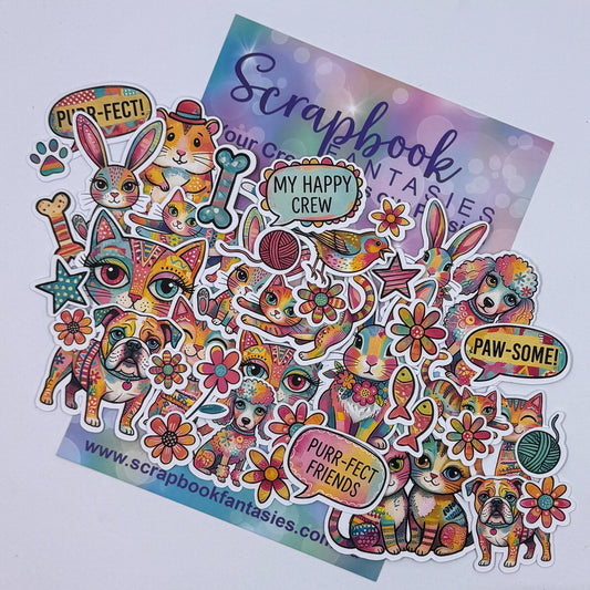 Colour-Cuts - Rainbow Pets 2 (over 40 pieces) 20836