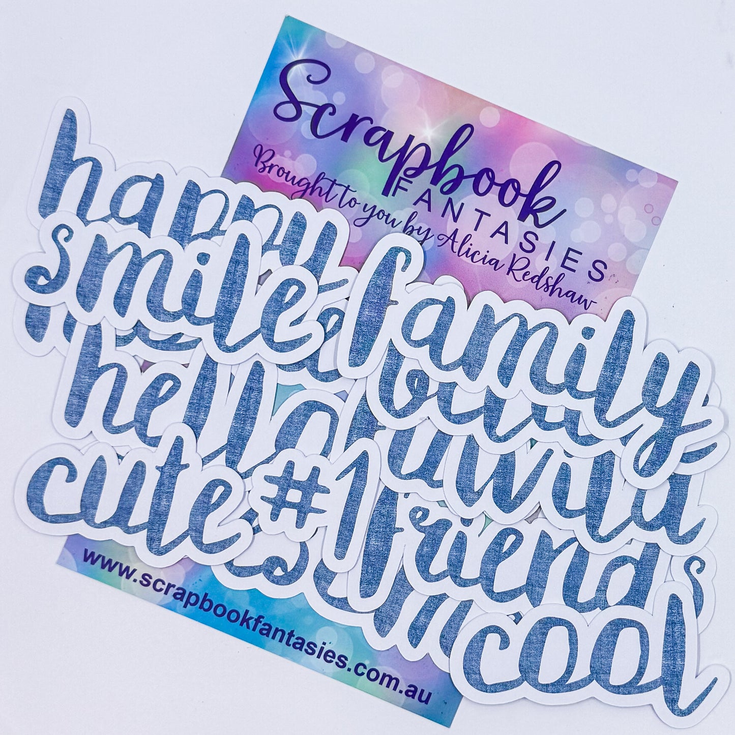 Colour-Cuts Words 1 - Western Girl Denim (13 pieces) 20716