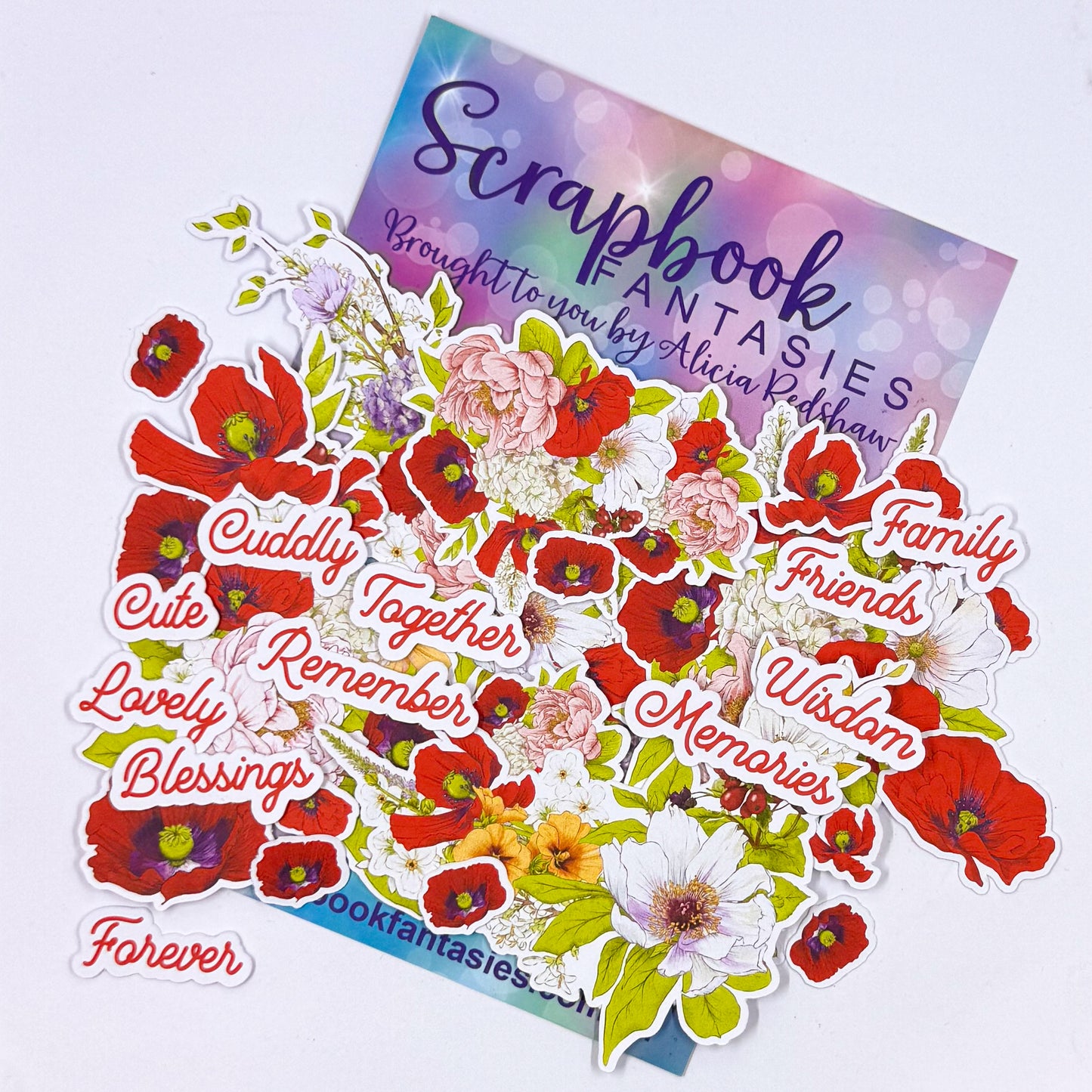 Cutie Bugs Colour-Cuts - Floral Bouquets & Words 2 (34 pieces) 20673