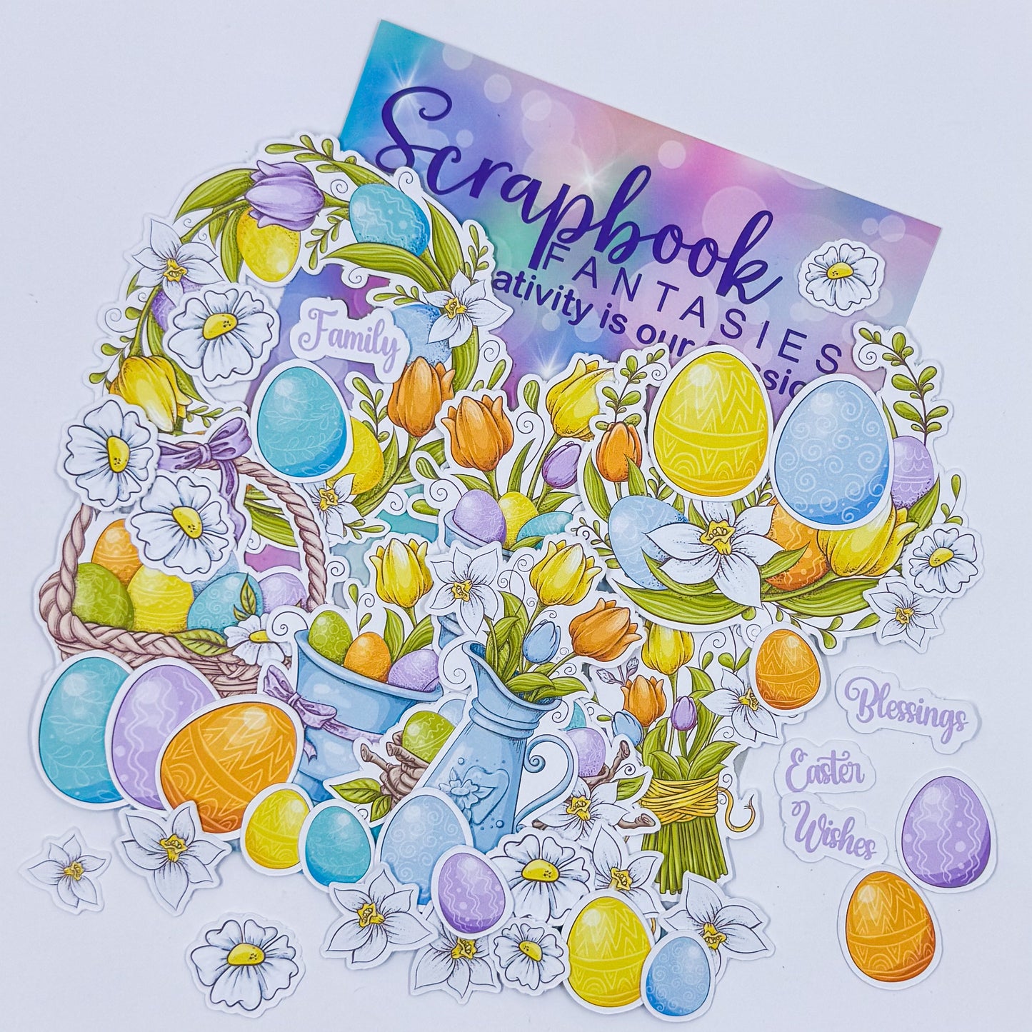 Easter Wishes Colour-Cuts (over 40 pieces) 20567