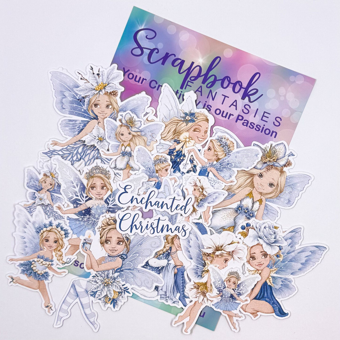 Enchanted Christmas Colour-Cuts - Blue Fairies 1 (17 pieces) 20696