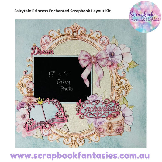 Fairytale Princess - Scrapbox Week Wednesday Night Scrap-Along Scrapbook Layout Kit by Alicia Redshaw - 1 July 2026