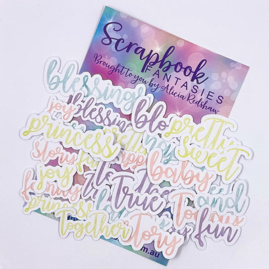 Fairytale Princess Colour-Cuts - Words (30 pieces) 20680