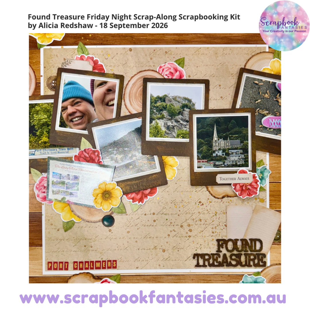 Found Treasure Friday Night Scrap-Along Scrapbooking Kit by Alicia Redshaw - 18 September 2026
