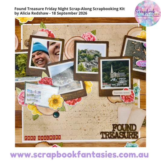 Found Treasure Friday Night Scrap-Along Scrapbooking Kit by Alicia Redshaw - 18 September 2026