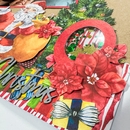 Traditional Christmas Shaker Layout Friday Night Scrap-Along Kit Alicia Redshaw - Friday 20 December 2024