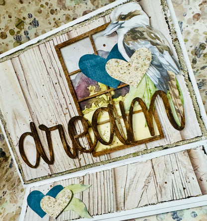 Aussie Super Weekend Class 10 Kit - Kookaburra Dream Easel Cardmaking Class with Alicia Redshaw - Monday 2 December 2024