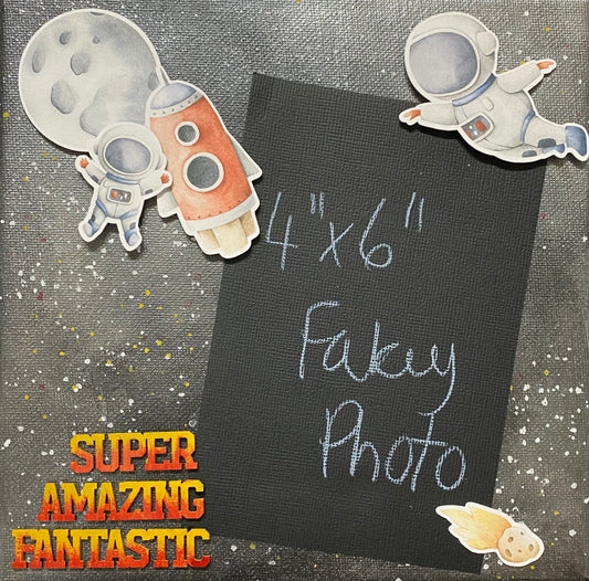 Outer Space Mixed Media Photo Canvas Class Kit - Boys World Super Weekend Class 6 - Saturday 20 April 2024