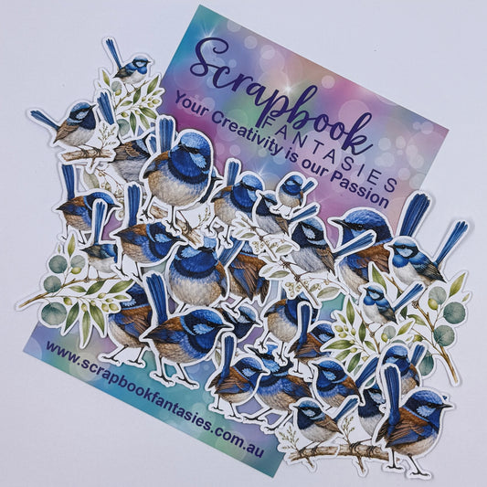 Generations Colour-Cuts - Fairy Wrens (over 25 pieces) 20921