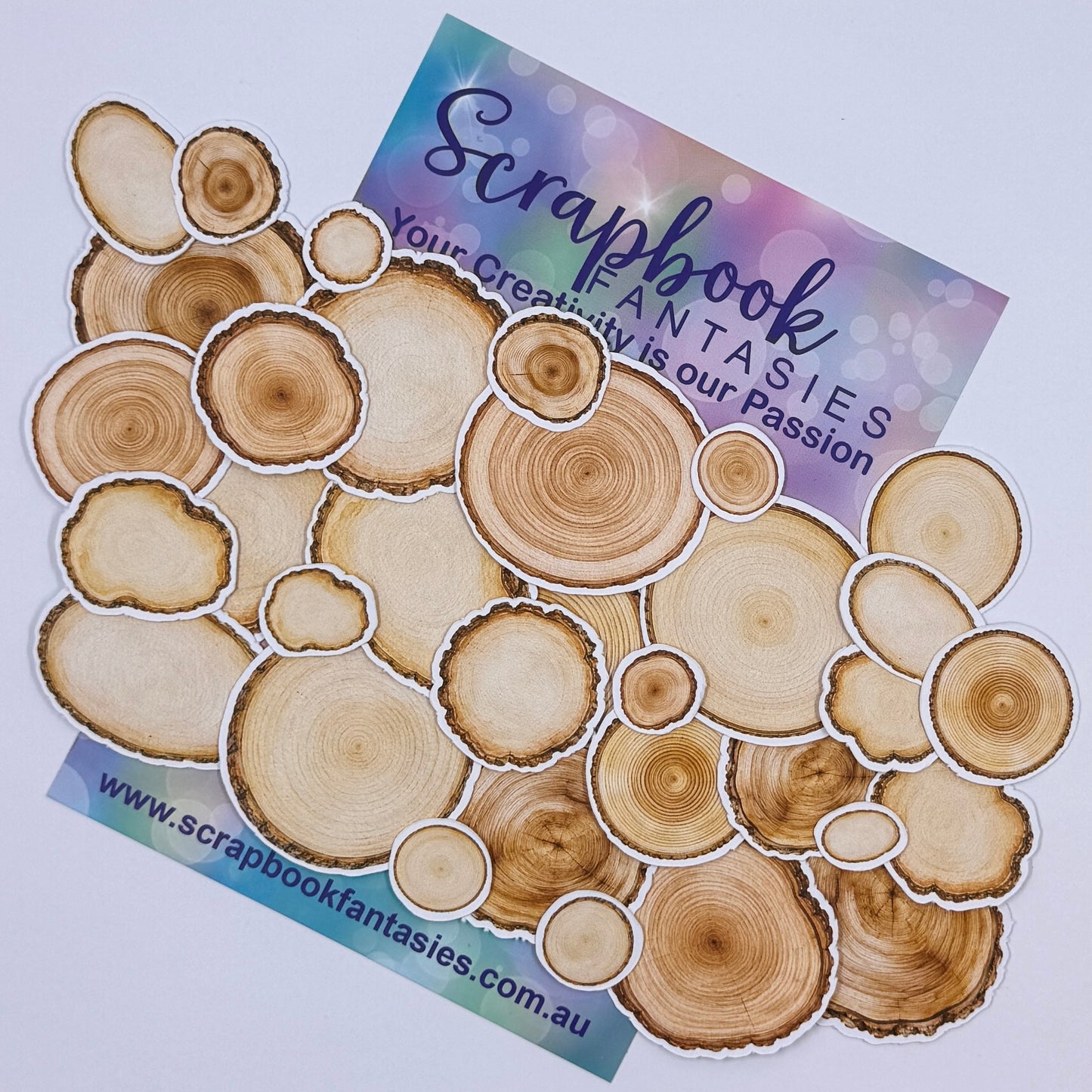 Generations Colour-Cuts - Wood Slices (over 32 pieces) 20919