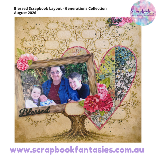 Generations Saturday Night Scrap-Along Scrapbooking Kit by Alicia Redshaw - 29 August 2026