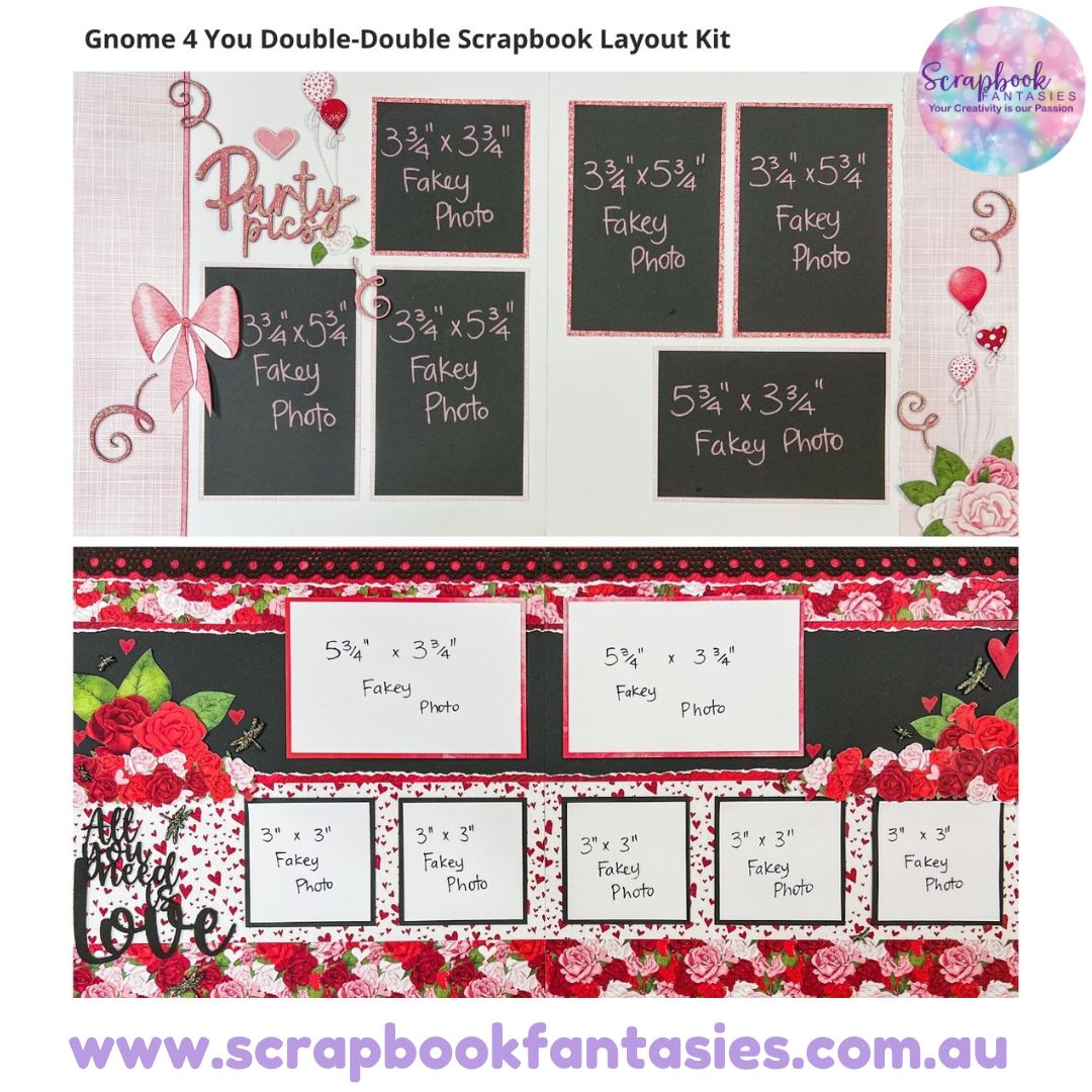 Gnome 4 You Double-Double Scrapbook Layout Kit by Alicia Redshaw