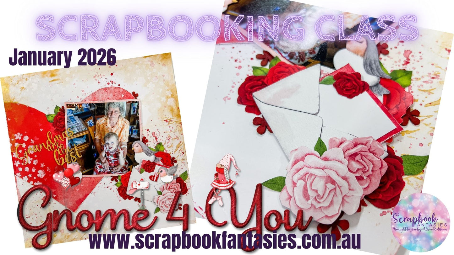 Gnome 4 You Friday Night Scrap-Along Scrapbook Layout Kit by Naomi-Jon & Alicia - 30 January 2026