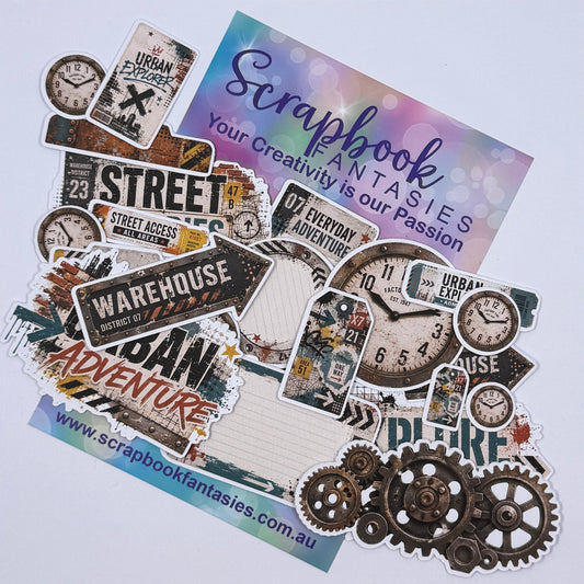 Grunge Street Colour-Cuts - Ephemera (over 20 pieces) 20923