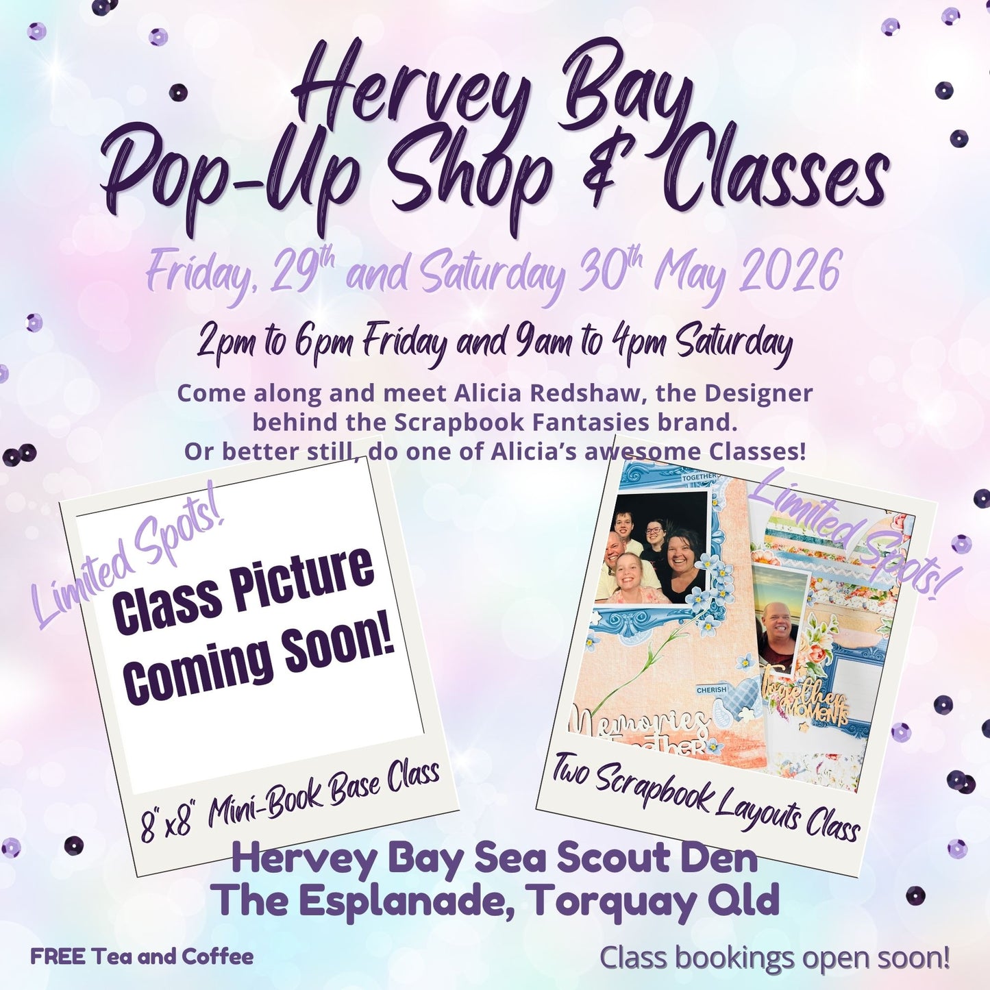 Scrapbook Fantasies Hervey Bay Creative Classes with Alicia Redshaw - May 2026