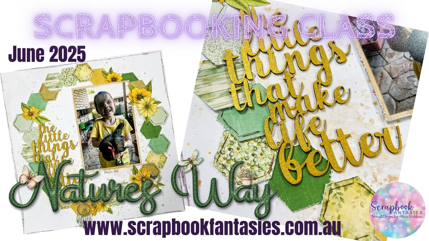 Hexagon Alotomy Friday Night Scrap-Along Class Kit by Naomi-Jon and Alicia Redshaw - 20 June 2025