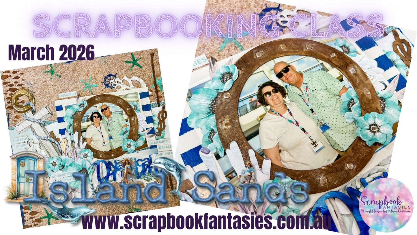 Island Sands Sunday Night Scrap-Along Scrapbook Layout Kit by Naomi-Jon Redshaw - 29 March 2026