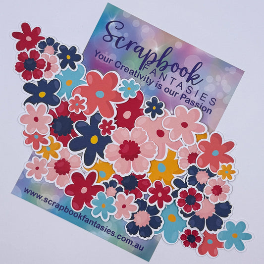 Kimono Cuties Colour-Cuts - Flowers 1 (over 40 pieces) 20898