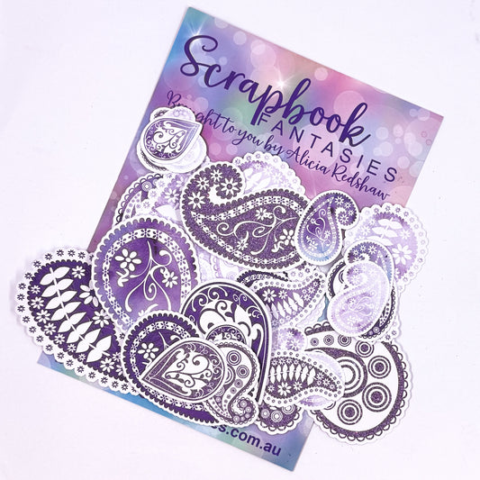 Lavender Dreams Colour-Cuts - Paisley (28 pieces) 20701