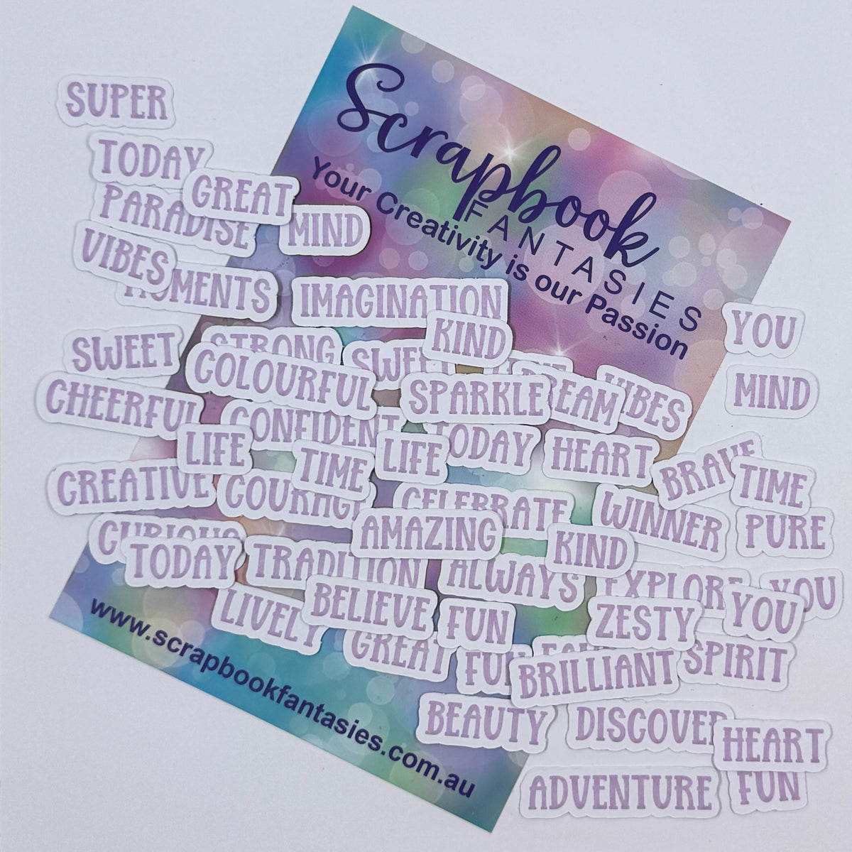 Little Words Colour-Cuts - Moonlit Magic Lilac (over 50 pieces) 20941